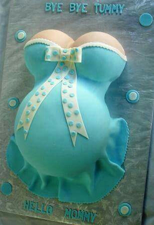 baby shower pregnant belly cakes 