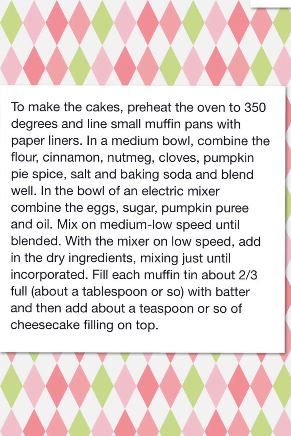 Mini Pumpkin Cheesecakes