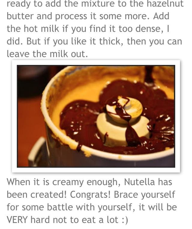 Homemade Nutella!
