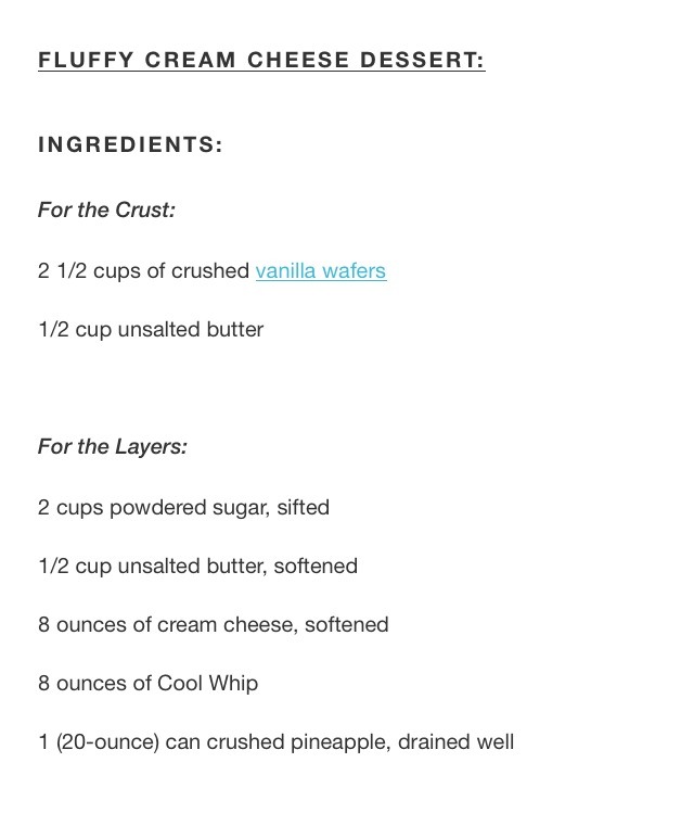 ✨ Delicious Fluffy Cream Cheese Dessert✨