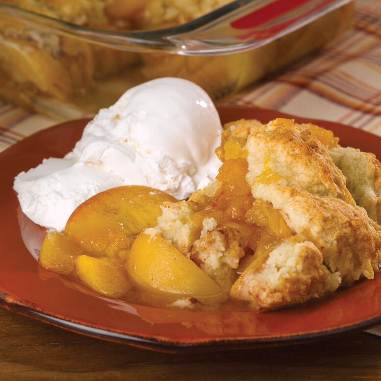 Peach cobbler.