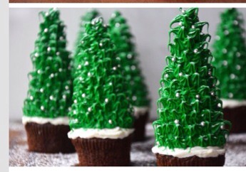 Christmas Tree Cupcake