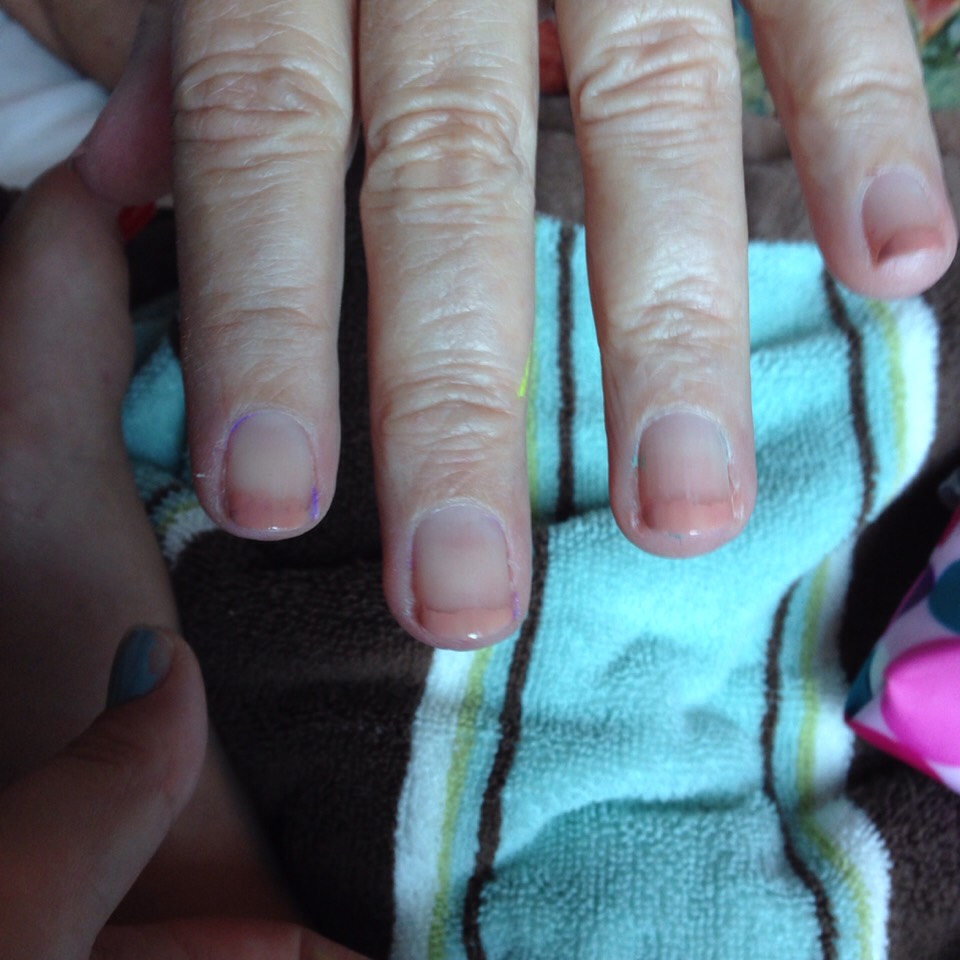 this is a nude French tip its really elegant and u can use any color that u want weather it's elegant or summer or anything I used O.P.I.'s nagellack! that comes from Walmart as well!