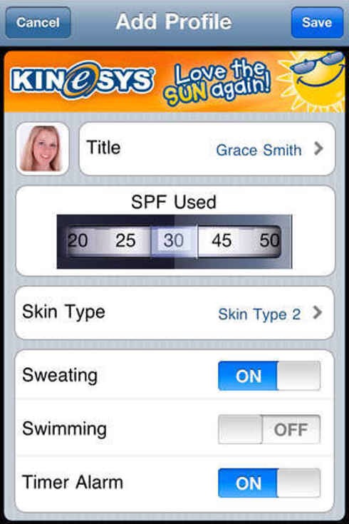 12. UV Safe Timer tells you how much sunscreen you need and what kind to use.