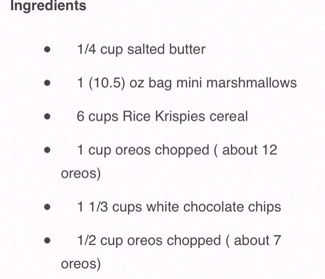 Cookies & Cream Rice Krispies Treat