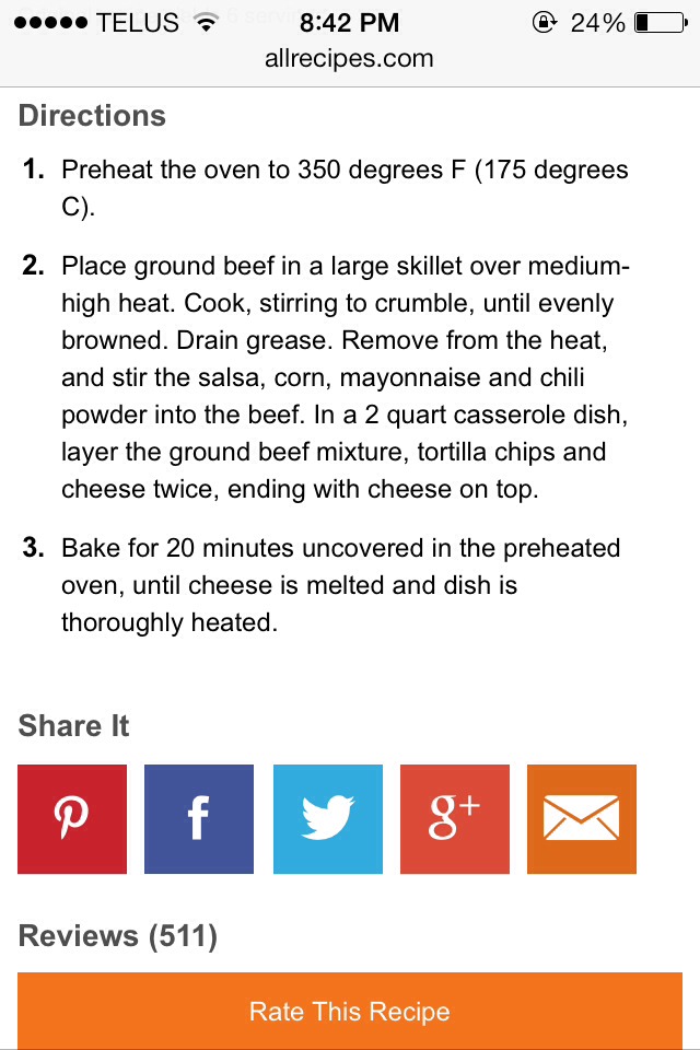Beef Nacho Casserole Recipe 