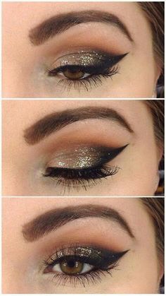 Brown Toned Glam Makeup