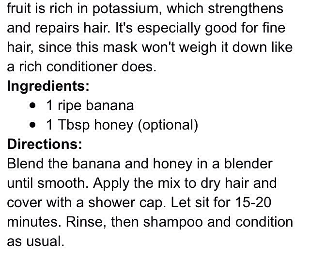✨Homemade Hair Treatment (Strand Strengthening Smoothie)