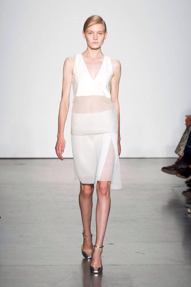 Sheer clothing gives a little intimacy this spring. 