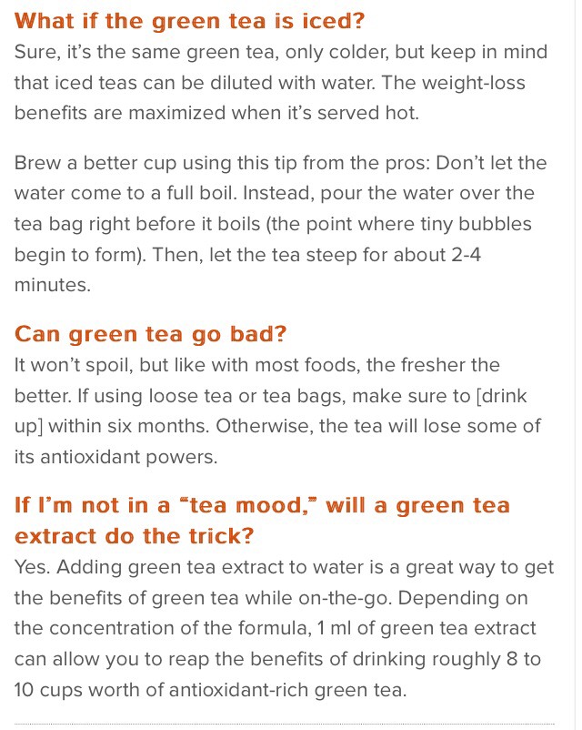 The Right Way To Drink Green Tea For Weight Loss👌😋