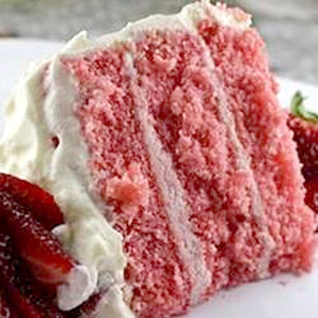 You can make a strawberry cake! Mix in some cut up strawberries in the cake mix and bake! Also top with sliced strawberries! 