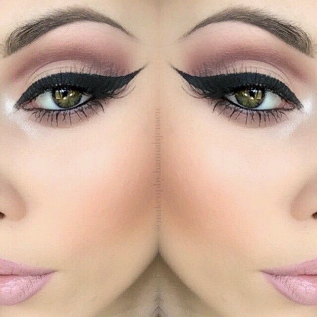 Beautiful Pink With Brown Smokey Eye Shadow Looks