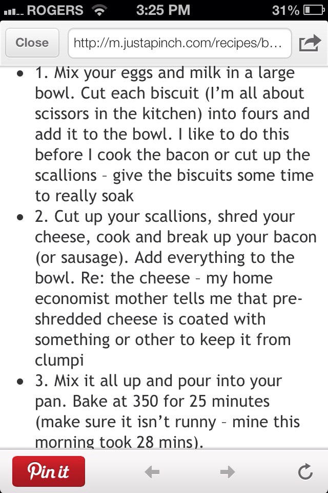 Breakfast Casserole 