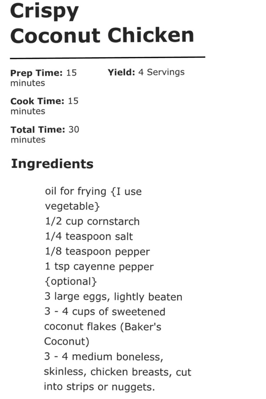 Crispy Coconut Chicken Recipe!πβ¨ #tipit