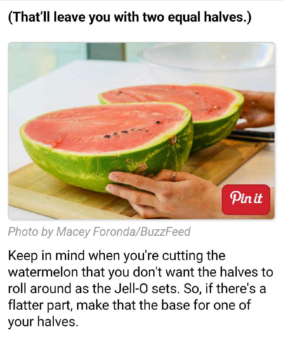 XXL Watermelon Jello Shots!