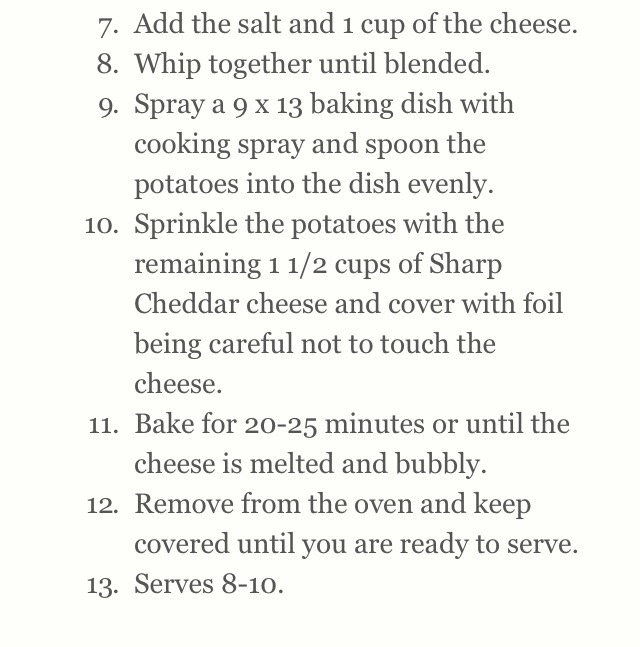 Sour Cream And Cheddar Potato Bake