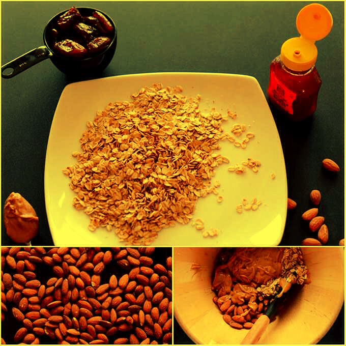 HEALTHY 5-INGREDIENT GRANOLA BARS... no bake,sweet & crunchy texture. RECIPE📜