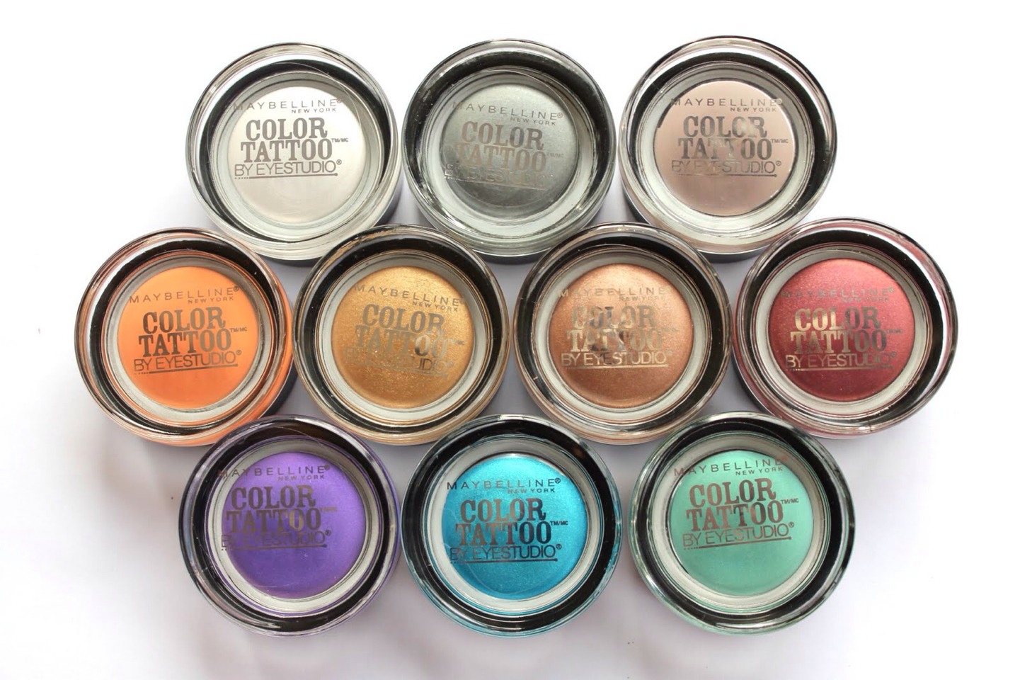 2. Maybelline Color Tattoo

These are SUCH amazing products. And best if of all- a little goes a long way!! My favorite shade is Barely Branded, because it is very subtle yet gorgeous!!!