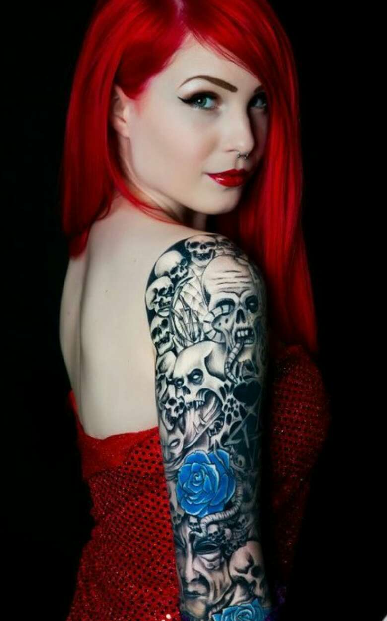 Beautiful Skull Tattoos For Women!