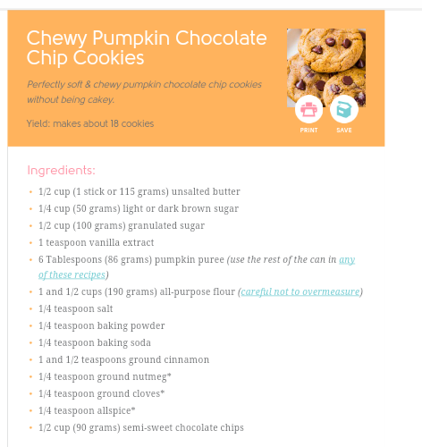 Pumpkin Chocolate Chip Cookies!