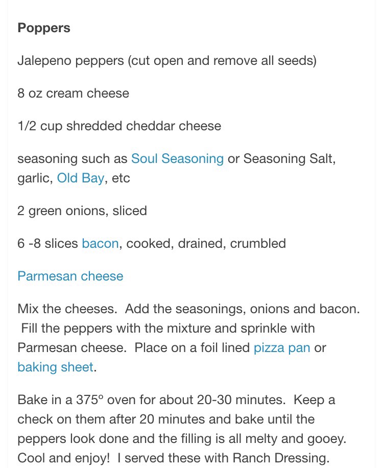 CreamCheese Bacon Stuffed Peppers 