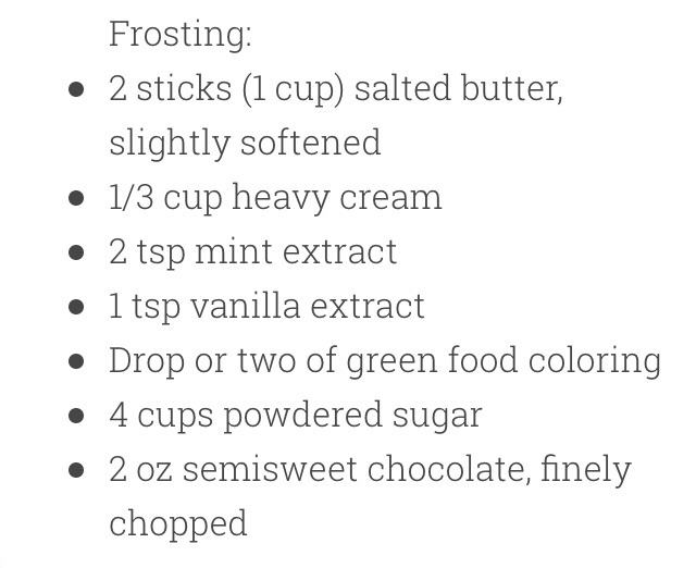 Mint Chocolate Chip Cake! 🍰