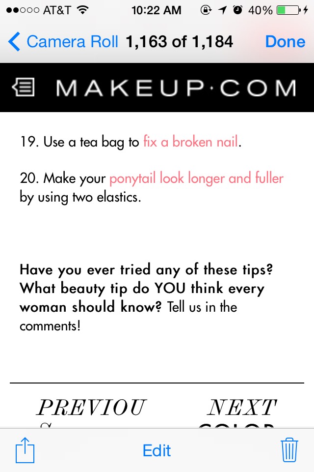 ✨✨🎀20 Beauty Tips Every Woman Should Know✨✨🎀😊
