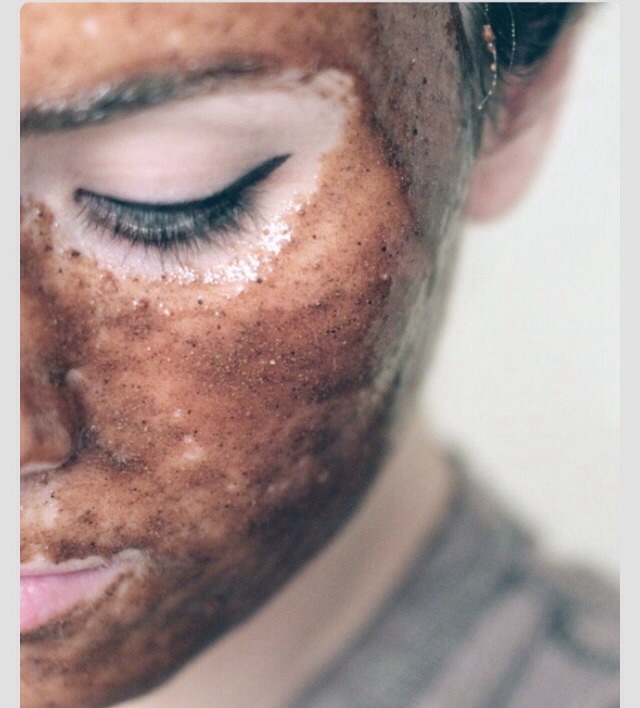 Mix ingredients together in a bowl with a spoon, pushing the mixture into the bowl with the bottom of the spoon. Apply to skin working outwards. Let sit for 10-15 minutes before rinsing. Follow with your favorite moisturizer. 