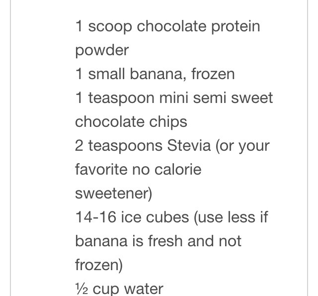Chocolate Banana Protein Smoothie 