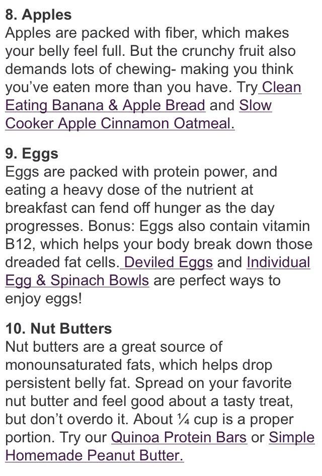 Top 25 Flat Belly Foods!