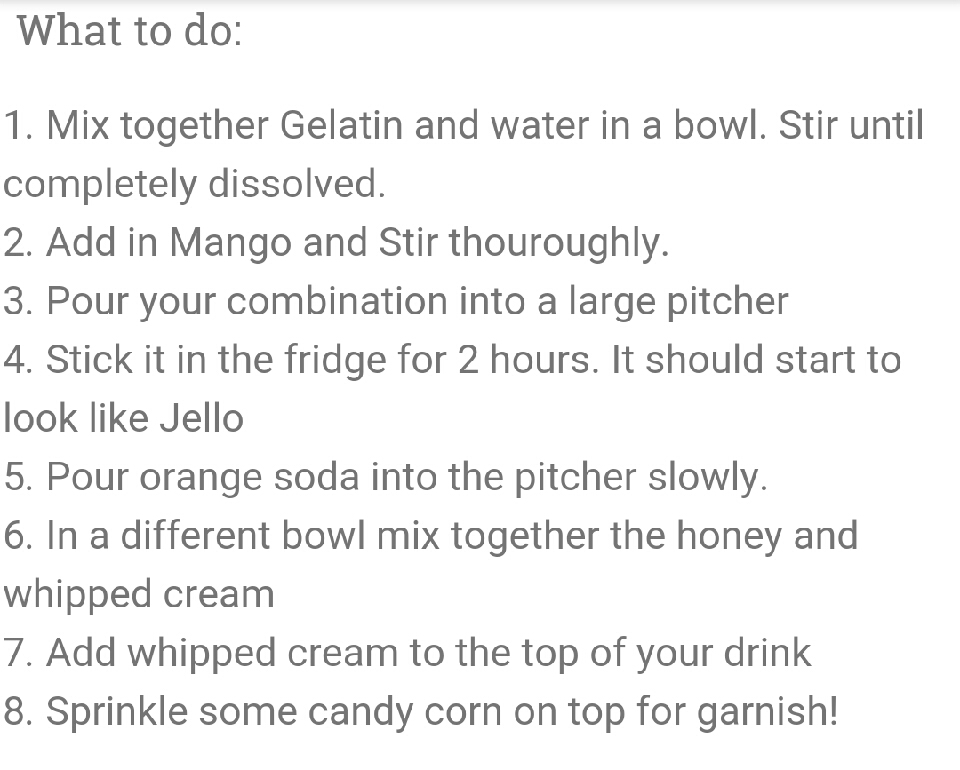 Candy Corn Punch!!!