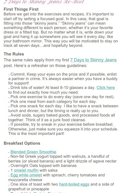 7 Day Skinny Jean Reboot