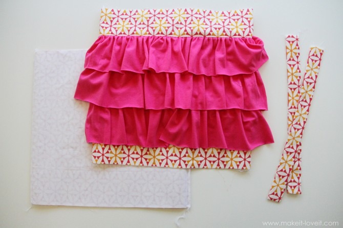 Place your two shirt pieces of duck vlith together (with right sides together) and sew along the right and left edges, using a 1/2 inch seam allowance. 
Then either trim and zig-zag your edges or surge them right off. 

