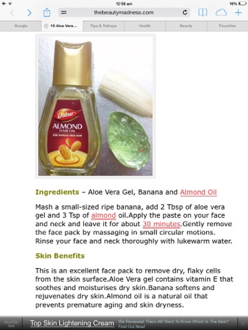 Dry skin
