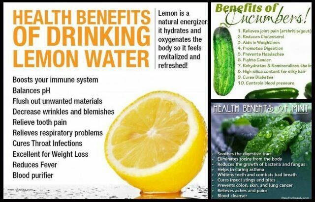 Healthy Water =Cucumber +mint+lemon 💪