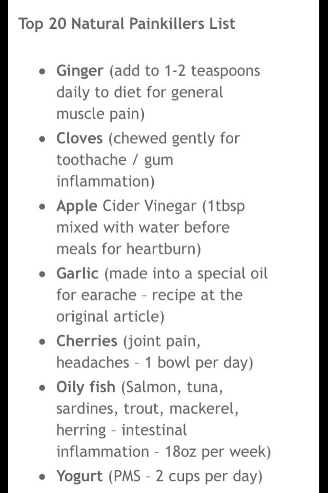 Top 20 Natural Pain Killers In Your Kitchen 