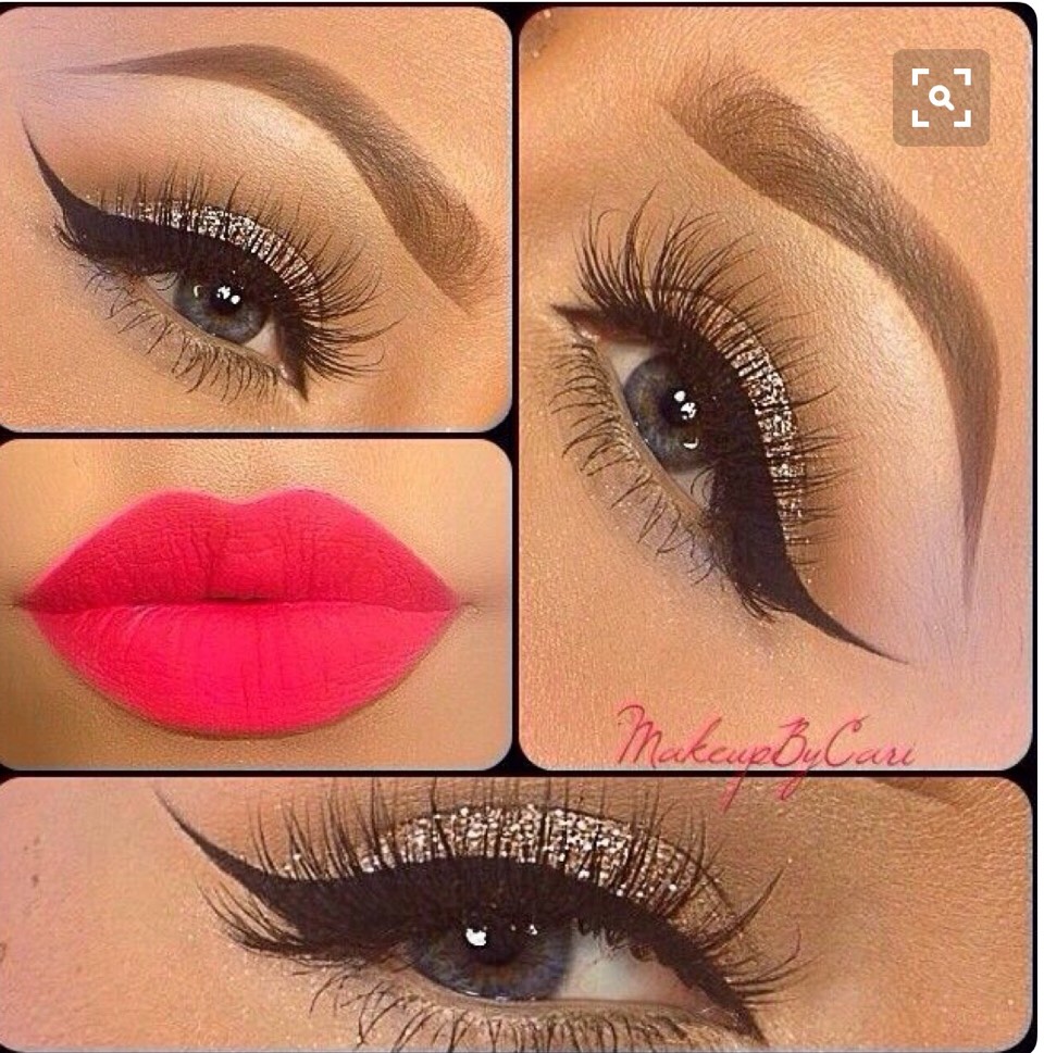 Beautiful Lips &eye Makeup