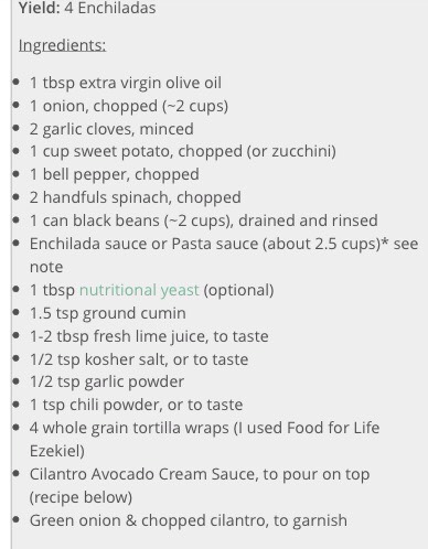 Amazing Vegan Enchiladas With Creamy Cilantro Avocado Sauce 