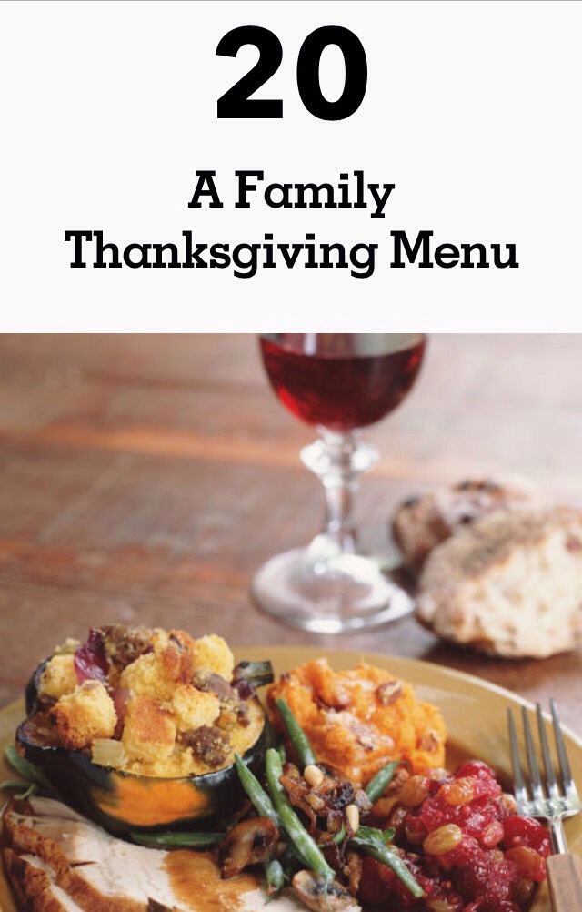Thanksgiving Menu Plans #friendsgiving