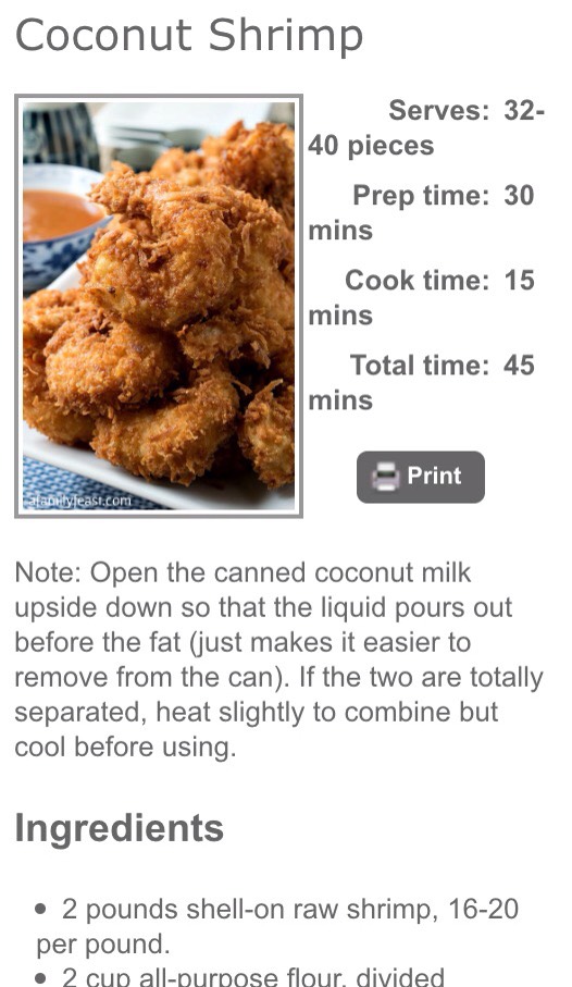 Easy Coconut Shrimp 