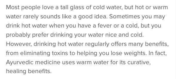 12 Exciting Benefits of Drinking Warm / Hot Water 👍