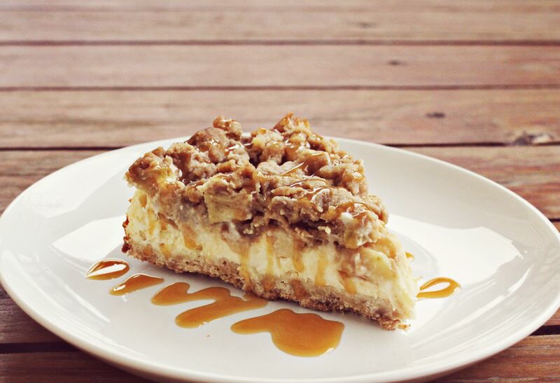 Cinnamon apple cheesecake