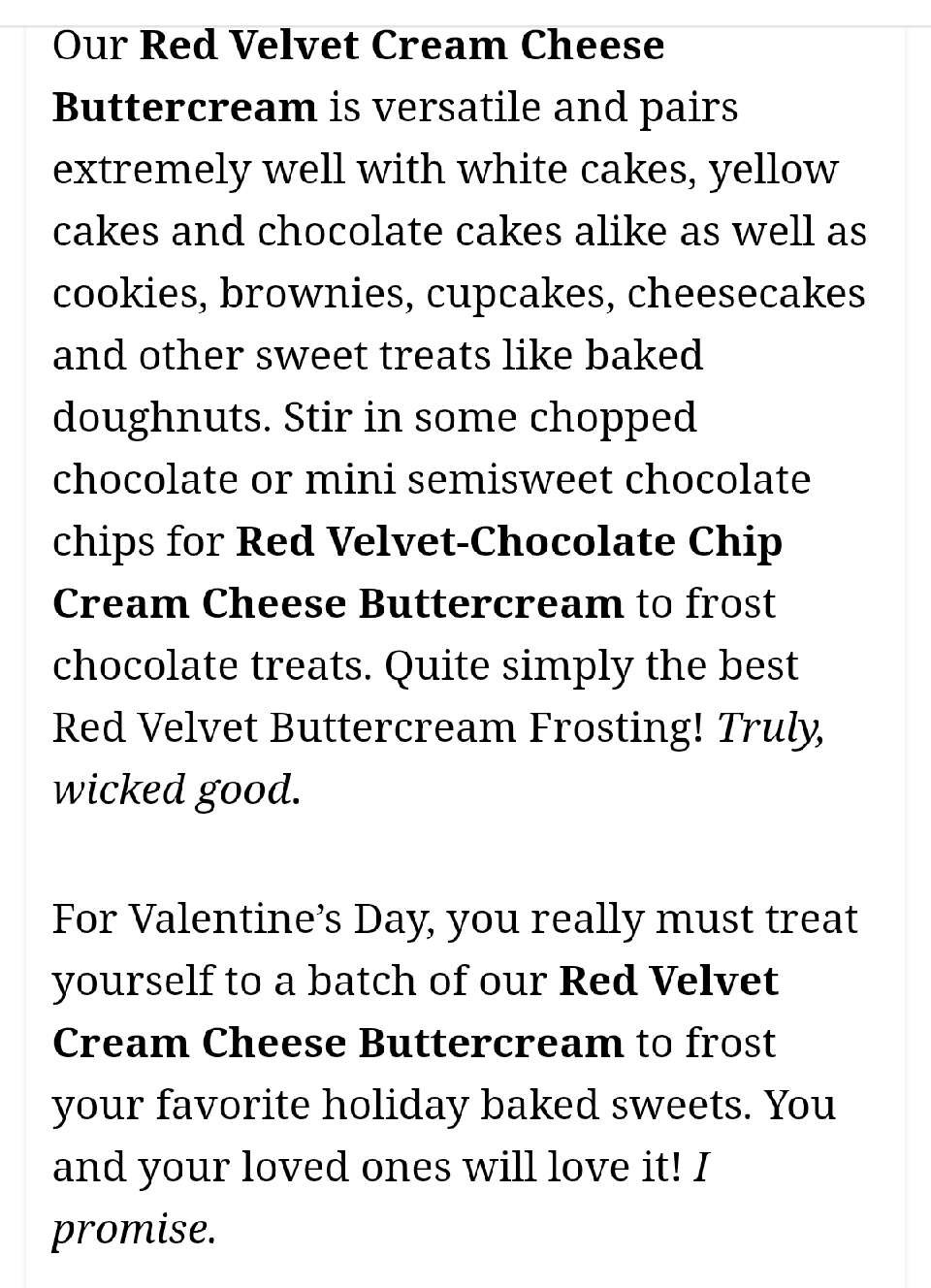 Red Velvet Butter Cream Frosting!!!