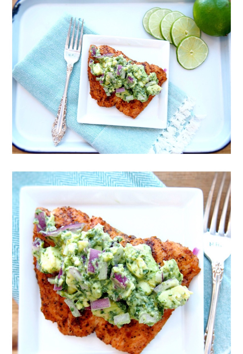 Grilled Salmon With Avocado Salsa