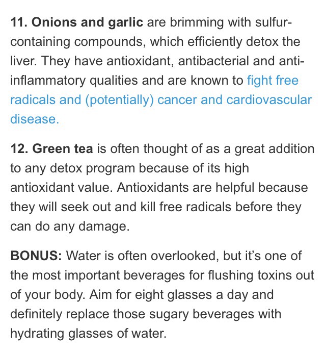 "12 FOODS TO HELP YOU DETOX NATURALLY"