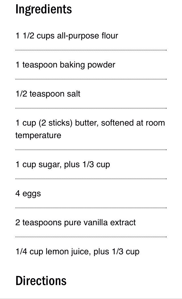 Lemon Pound Cake