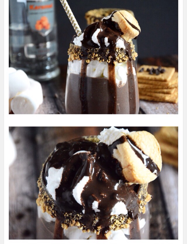 Tipsy Caramel S'more Milkshake