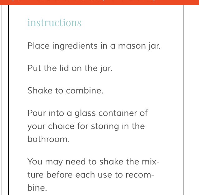 Easy Homemade Body Wash !