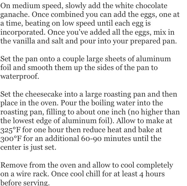 White Chocolate Salted Caramel Cheese Cake 