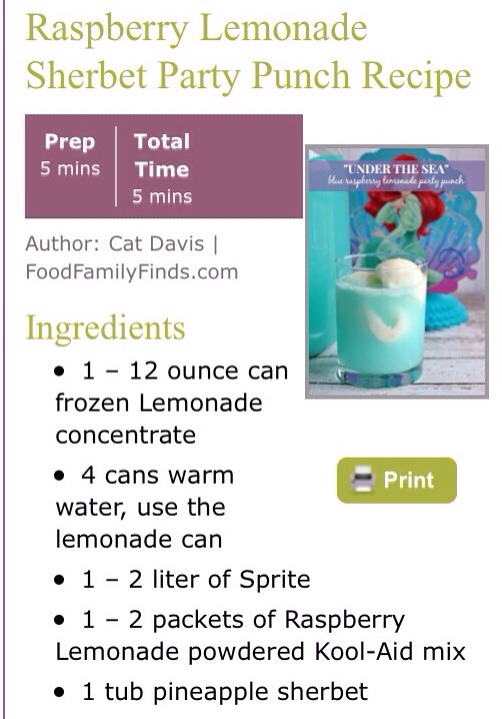 "Under The Sea" Blue Raspberry Lemonade 💙🙌🐬🐳🐠